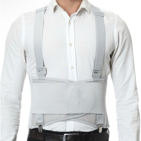 NeoTech Care XL Back Brace with Removable Pants Clips & Detachable Suspenders - Picture 8 of 12